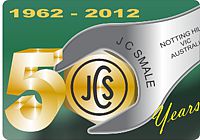 JCSmale 50th Anniversay logo